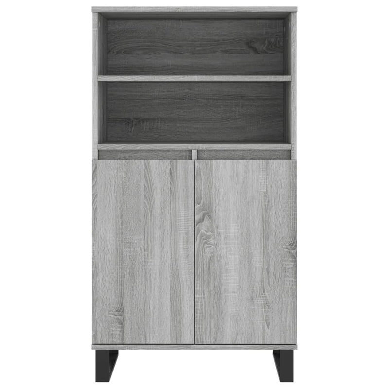 vidaXL szürke sonoma szerelt fa magasszekrény 60 x 36 x 110 cm
