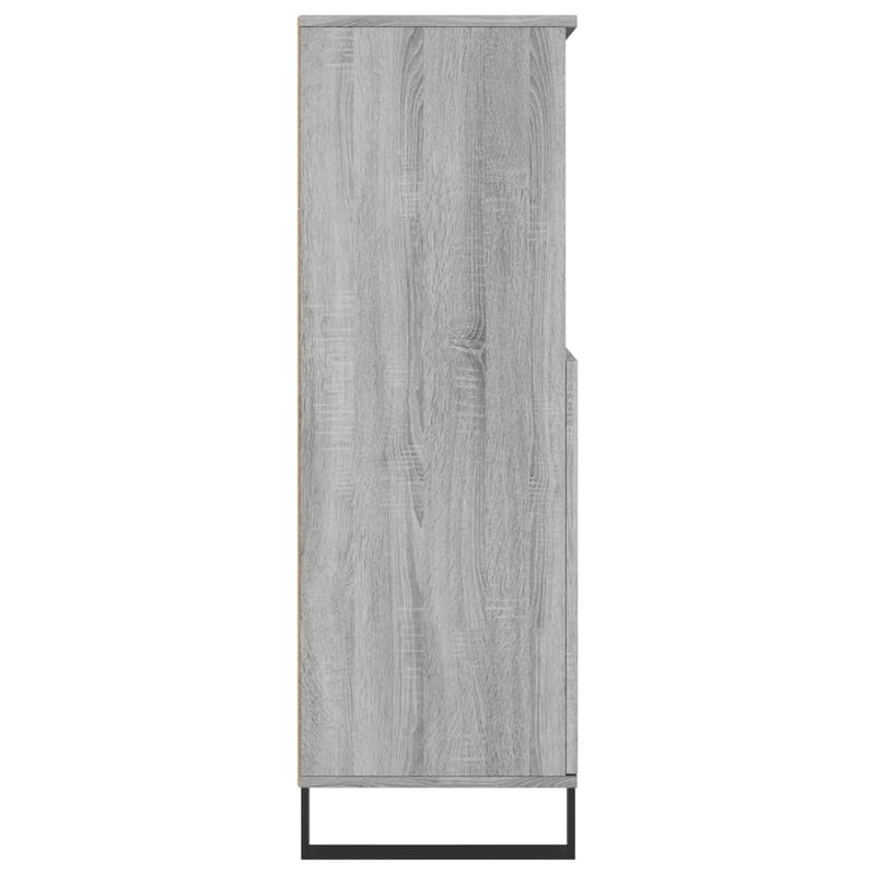 vidaXL szürke sonoma szerelt fa magasszekrény 60 x 36 x 110 cm