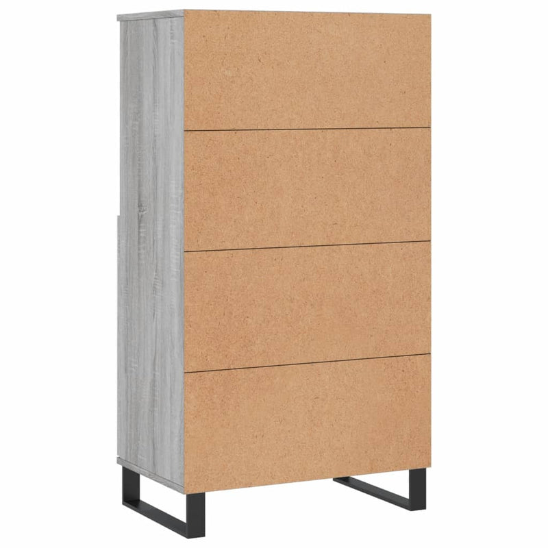 vidaXL szürke sonoma szerelt fa magasszekrény 60 x 36 x 110 cm