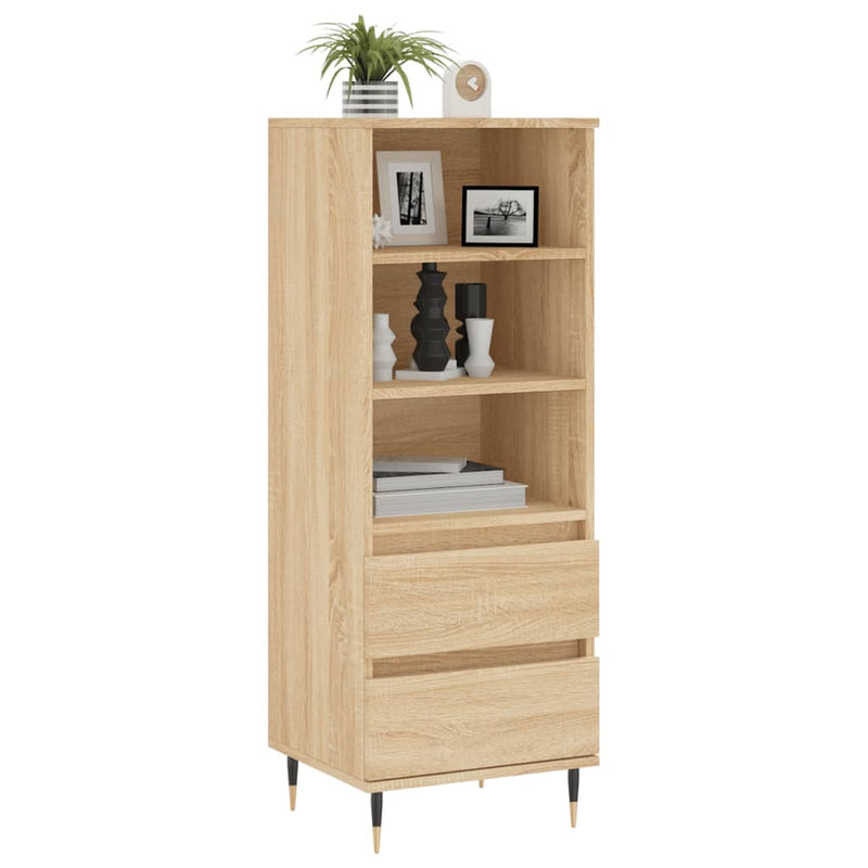 vidaXL sonoma tölgy szerelt fa magasszekrény 40 x 36 x 110 cm