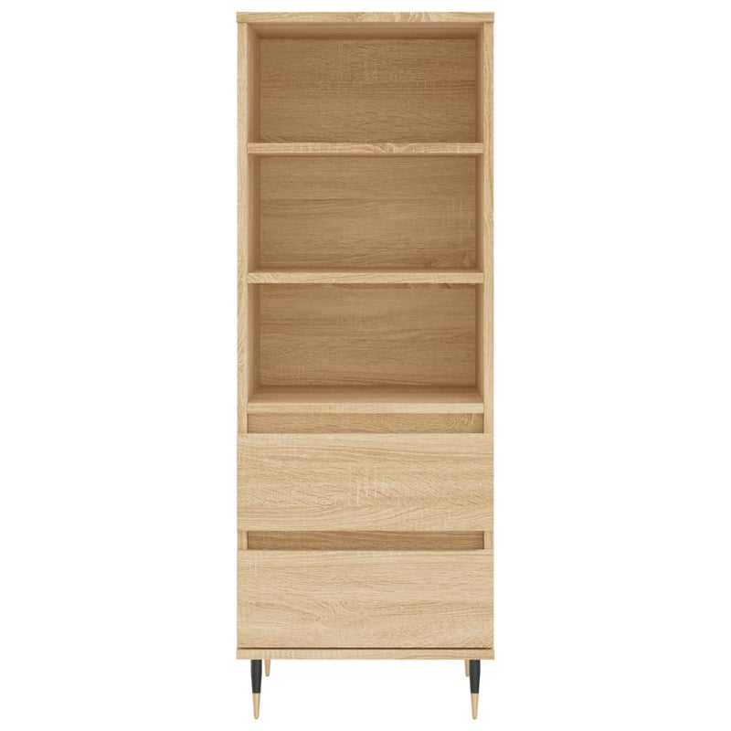 vidaXL sonoma tölgy szerelt fa magasszekrény 40 x 36 x 110 cm