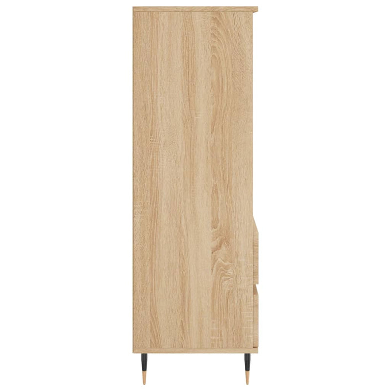 vidaXL sonoma tölgy szerelt fa magasszekrény 40 x 36 x 110 cm