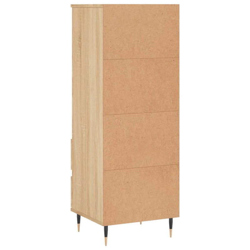 vidaXL sonoma tölgy szerelt fa magasszekrény 40 x 36 x 110 cm