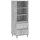 vidaXL betonszürke szerelt fa magasszekrény 40 x 36 x 110 cm