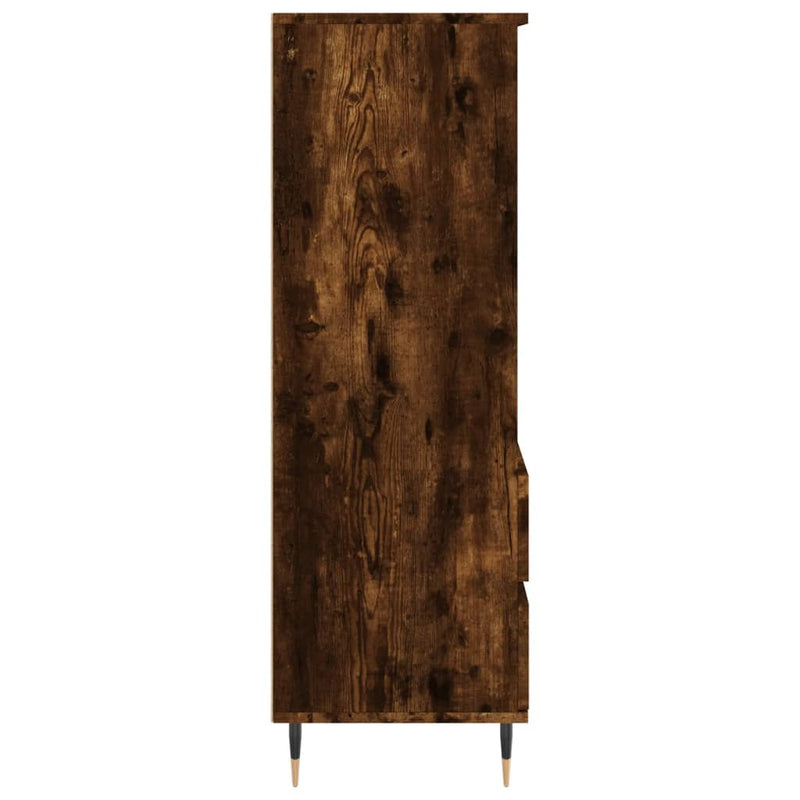 vidaXL füstös tölgy színű szerelt fa magasszekrény 40 x 36 x 110 cm
