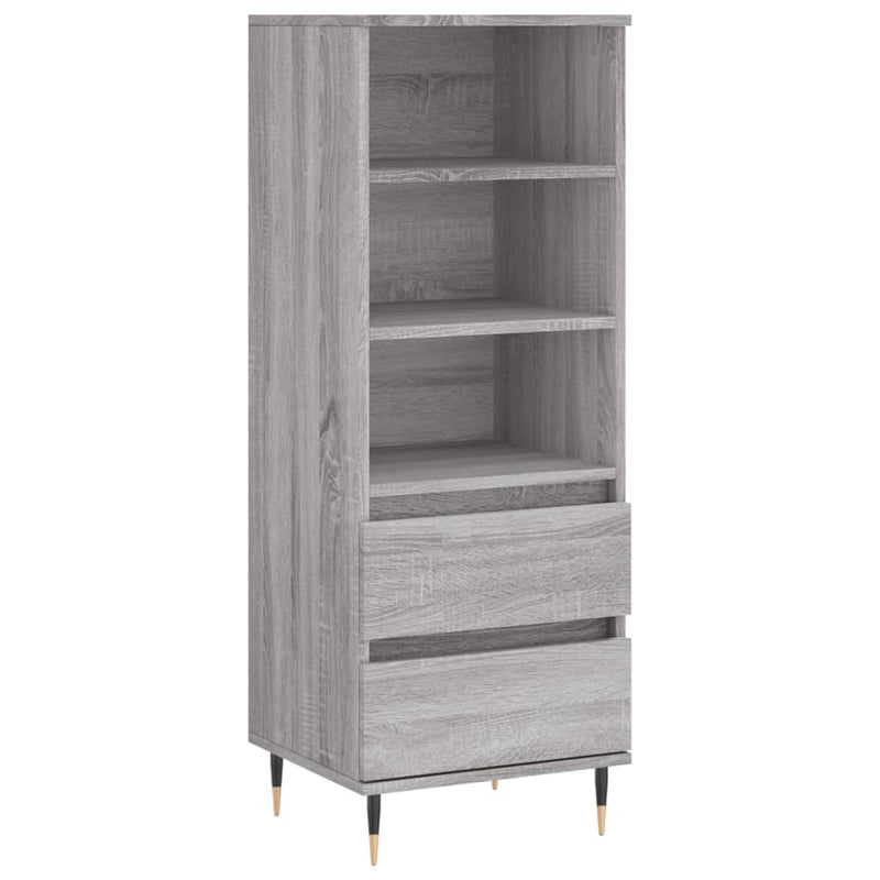 vidaXL szürke sonoma szerelt fa magasszekrény 40 x 36 x 110 cm