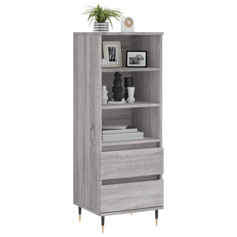 vidaXL szürke sonoma szerelt fa magasszekrény 40 x 36 x 110 cm