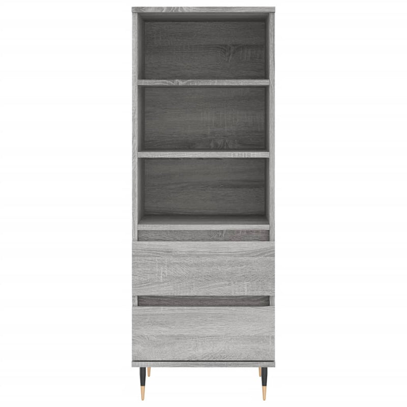 vidaXL szürke sonoma szerelt fa magasszekrény 40 x 36 x 110 cm