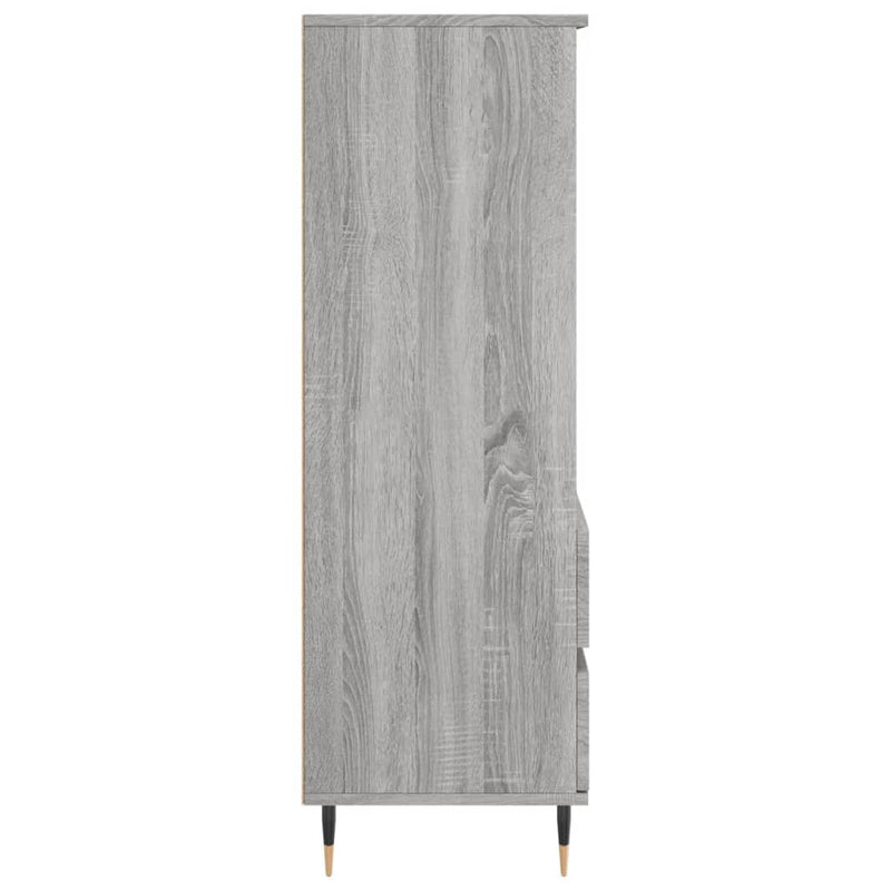 vidaXL szürke sonoma szerelt fa magasszekrény 40 x 36 x 110 cm