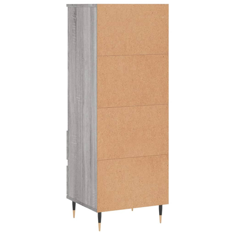 vidaXL szürke sonoma szerelt fa magasszekrény 40 x 36 x 110 cm
