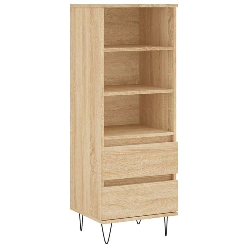 vidaXL sonoma tölgy szerelt fa magasszekrény 40 x 36 x 110 cm