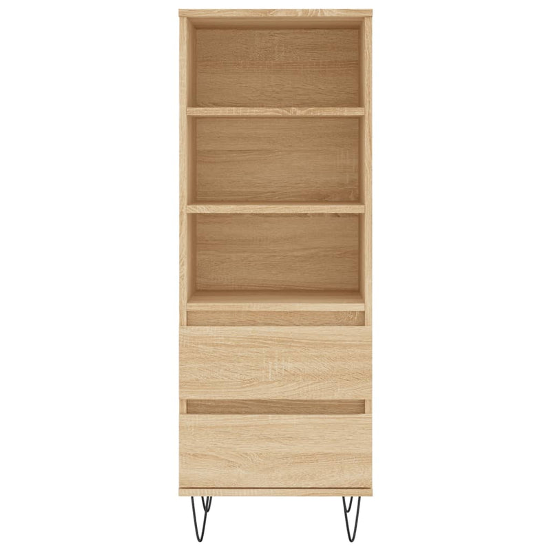 vidaXL sonoma tölgy szerelt fa magasszekrény 40 x 36 x 110 cm
