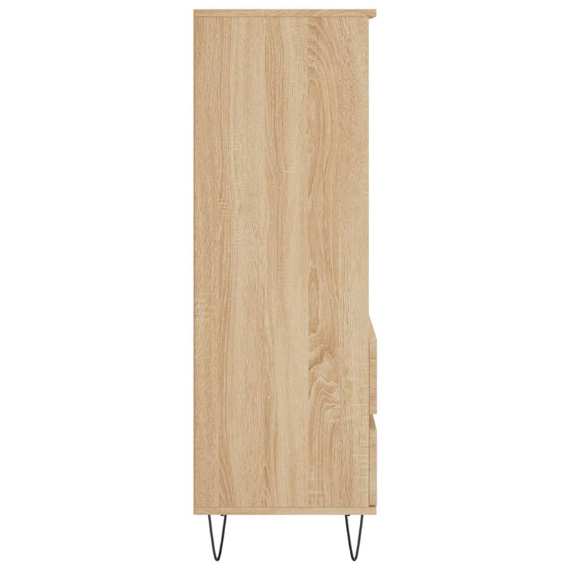 vidaXL sonoma tölgy szerelt fa magasszekrény 40 x 36 x 110 cm