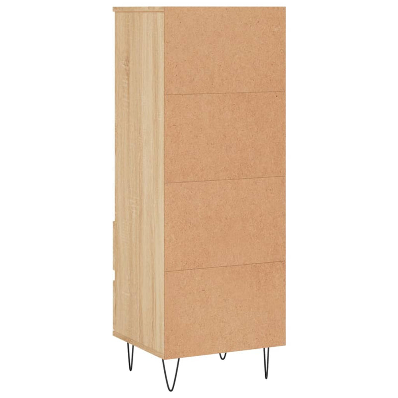 vidaXL sonoma tölgy szerelt fa magasszekrény 40 x 36 x 110 cm