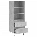 vidaXL betonszürke szerelt fa magasszekrény 40 x 36 x 110 cm