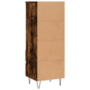 vidaXL füstös tölgy színű szerelt fa magasszekrény 40 x 36 x 110 cm