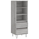 vidaXL szürke sonoma szerelt fa magasszekrény 40 x 36 x 110 cm