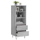 vidaXL szürke sonoma szerelt fa magasszekrény 40 x 36 x 110 cm