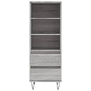 vidaXL szürke sonoma szerelt fa magasszekrény 40 x 36 x 110 cm