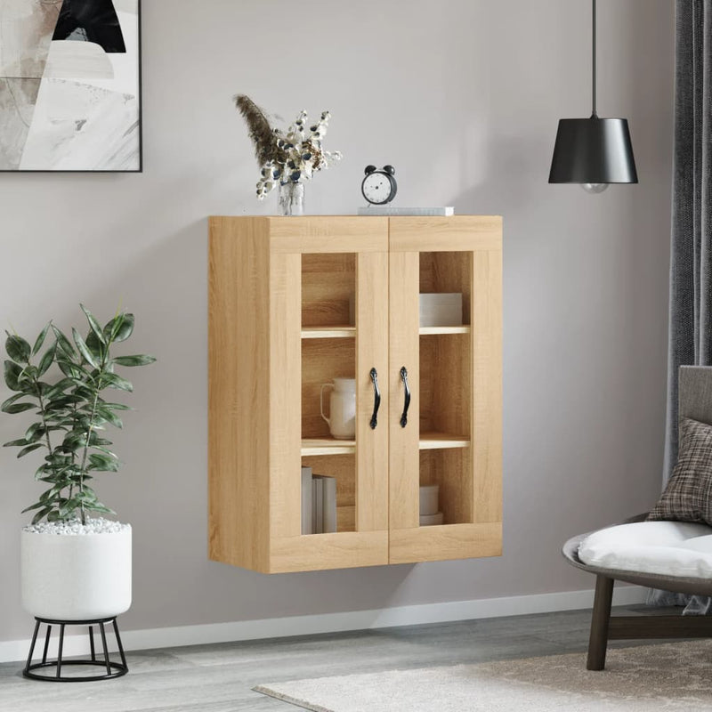 vidaXL sonoma tölgy szerelt fa fali szekrény 69,5 x 34 x 90 cm