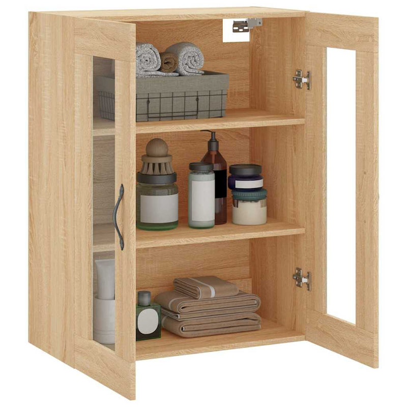 vidaXL sonoma tölgy szerelt fa fali szekrény 69,5 x 34 x 90 cm