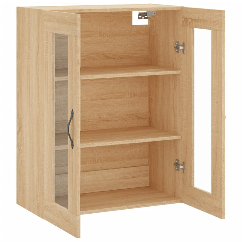 vidaXL sonoma tölgy szerelt fa fali szekrény 69,5 x 34 x 90 cm