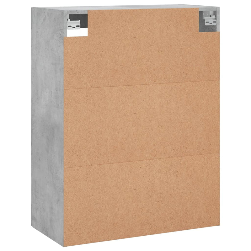 vidaXL betonszürke szerelt fa fali szekrény 69,5 x 34 x 90 cm