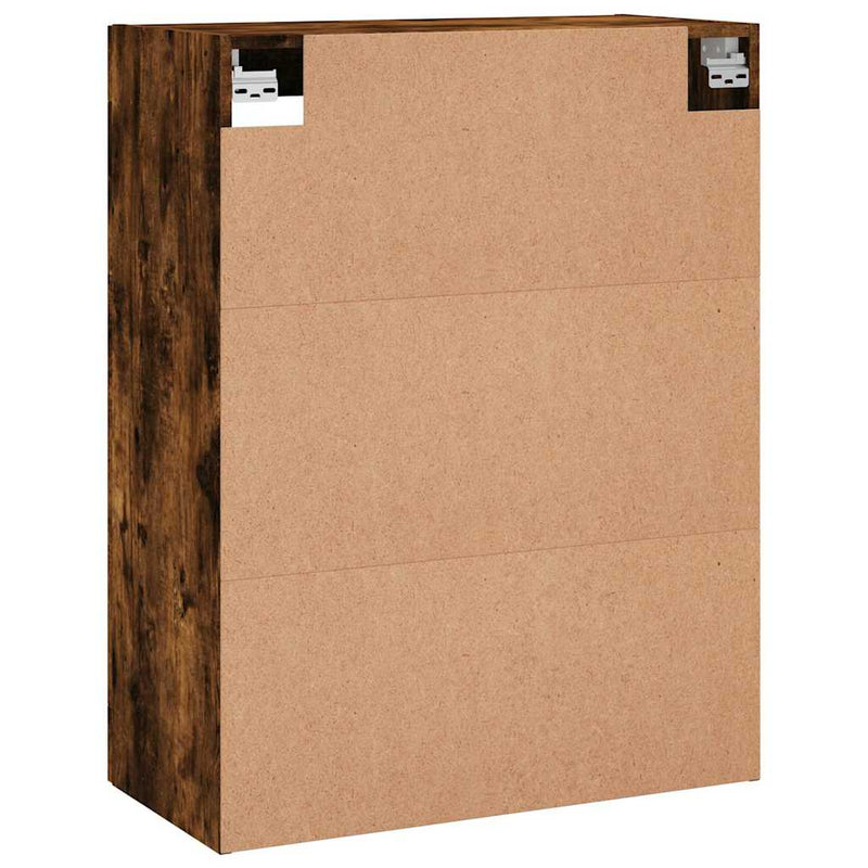 vidaXL füstös tölgy szerelt fa fali szekrény 69,5 x 34 x 90 cm