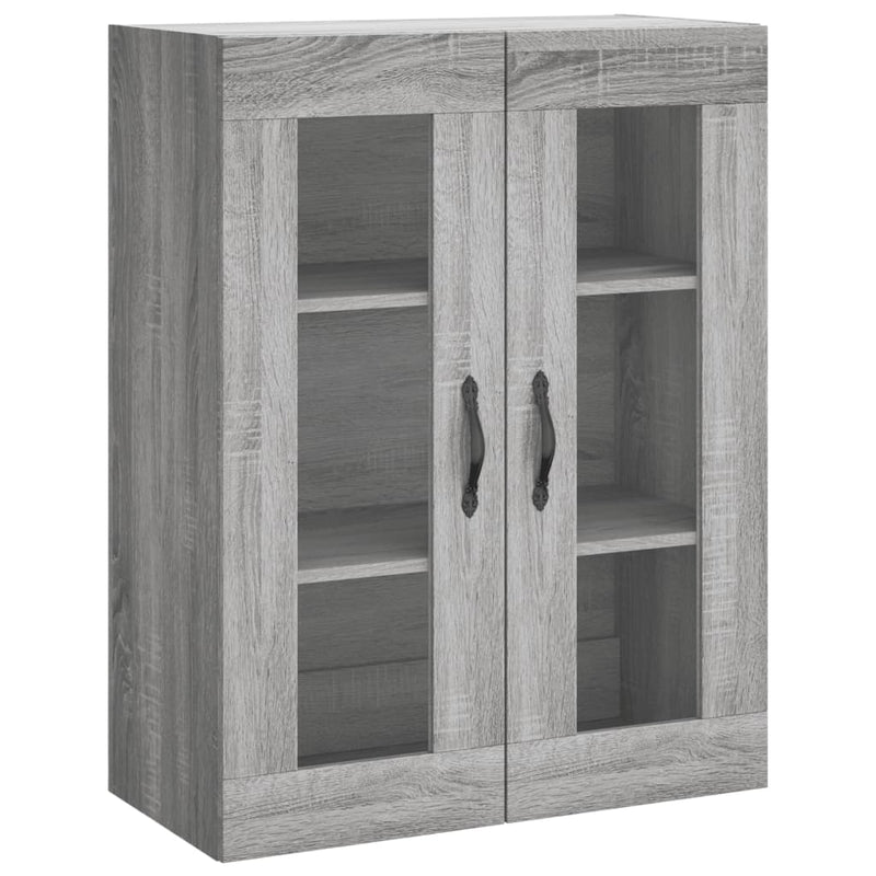 vidaXL szürke sonoma szerelt fa fali szekrény 69,5 x 34 x 90 cm