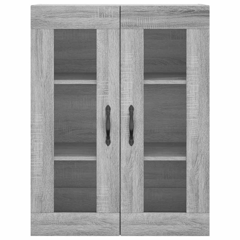 vidaXL szürke sonoma szerelt fa fali szekrény 69,5 x 34 x 90 cm