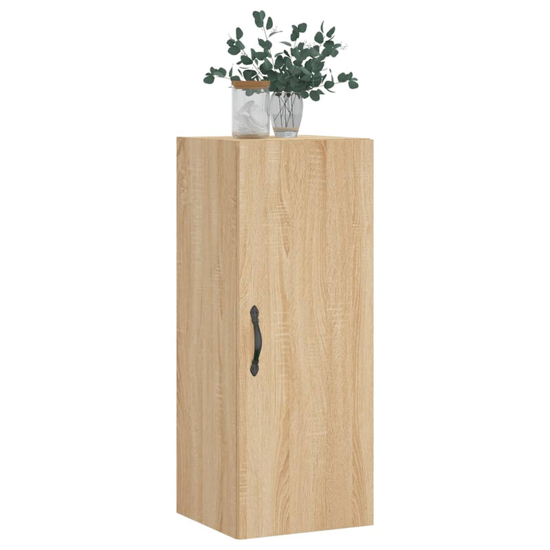 vidaXL sonoma tölgy szerelt fa fali szekrény 34,5x34x90 cm