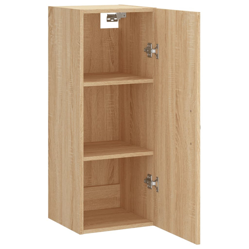 vidaXL sonoma tölgy szerelt fa fali szekrény 34,5x34x90 cm