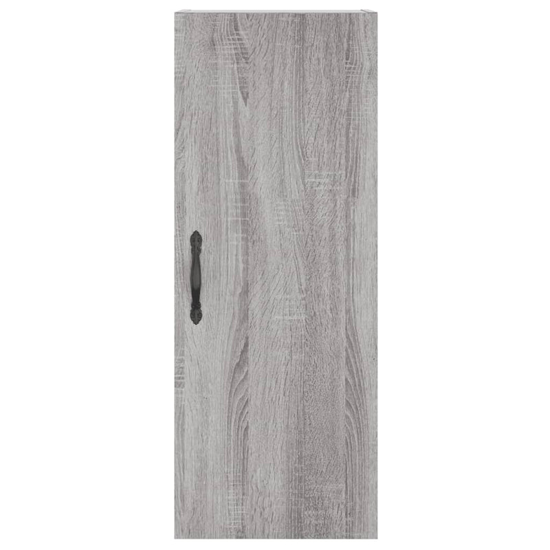 vidaXL szürke sonoma szerelt fa fali szekrény 34,5x34x90 cm