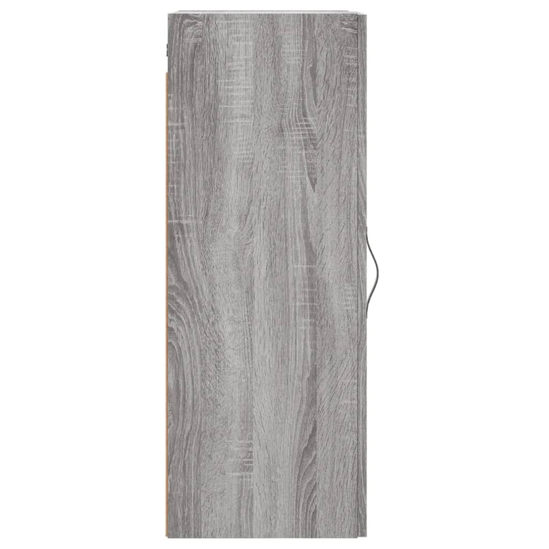vidaXL szürke sonoma szerelt fa fali szekrény 34,5x34x90 cm