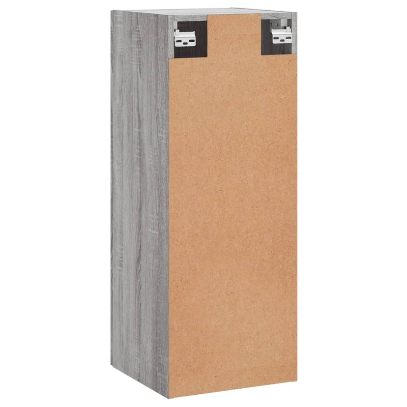vidaXL szürke sonoma szerelt fa fali szekrény 34,5x34x90 cm