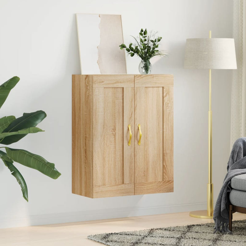 vidaXL sonoma tölgy szerelt fa fali szekrény 69,5 x 34 x 90 cm