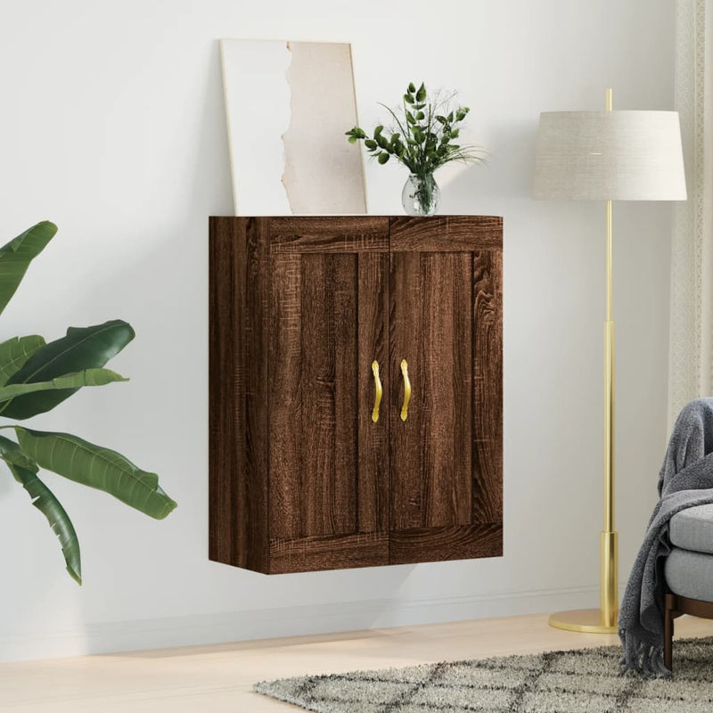 vidaXL barna tölgy szerelt fa fali szekrény 69,5 x 34 x 90 cm
