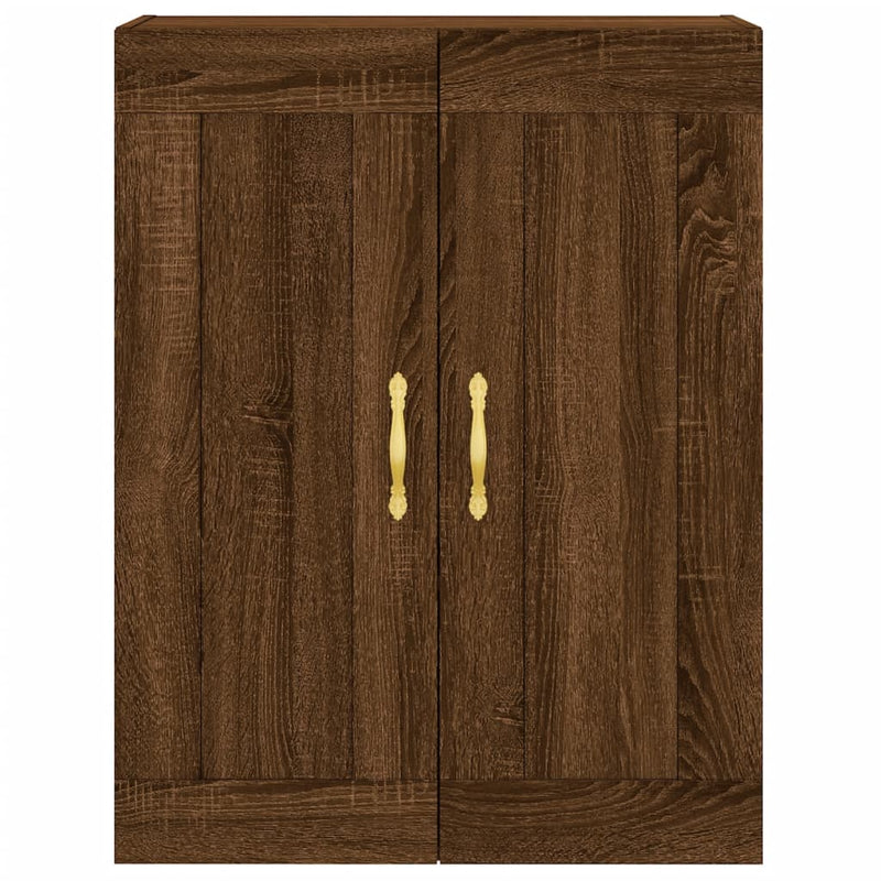 vidaXL barna tölgy szerelt fa fali szekrény 69,5 x 34 x 90 cm
