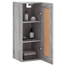 vidaXL szürke sonoma szerelt fa fali szekrény 34,5x34x90 cm