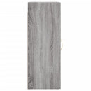vidaXL szürke sonoma szerelt fa fali szekrény 34,5x34x90 cm