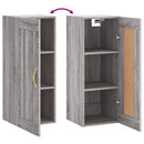 vidaXL szürke sonoma szerelt fa fali szekrény 34,5x34x90 cm