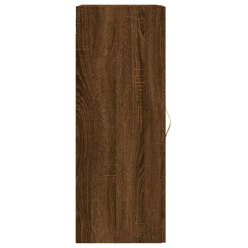 vidaXL barna tölgyszínű szerelt fa fali szekrény 34,5 x 34 x 90 cm