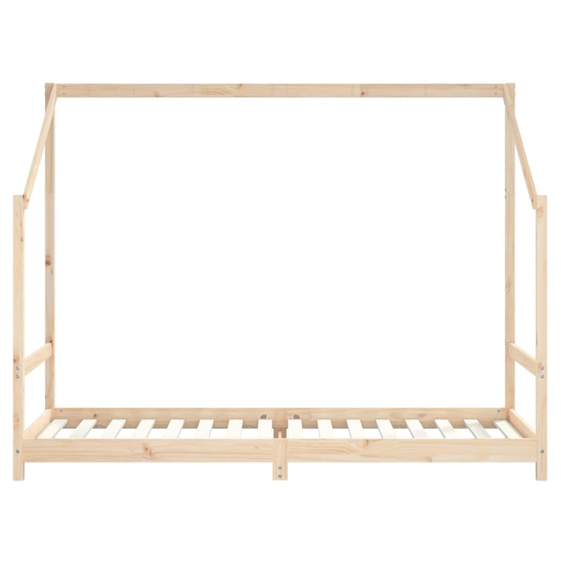 vidaXL tömör fenyőfa gyerekágykeret 80 x 200 cm