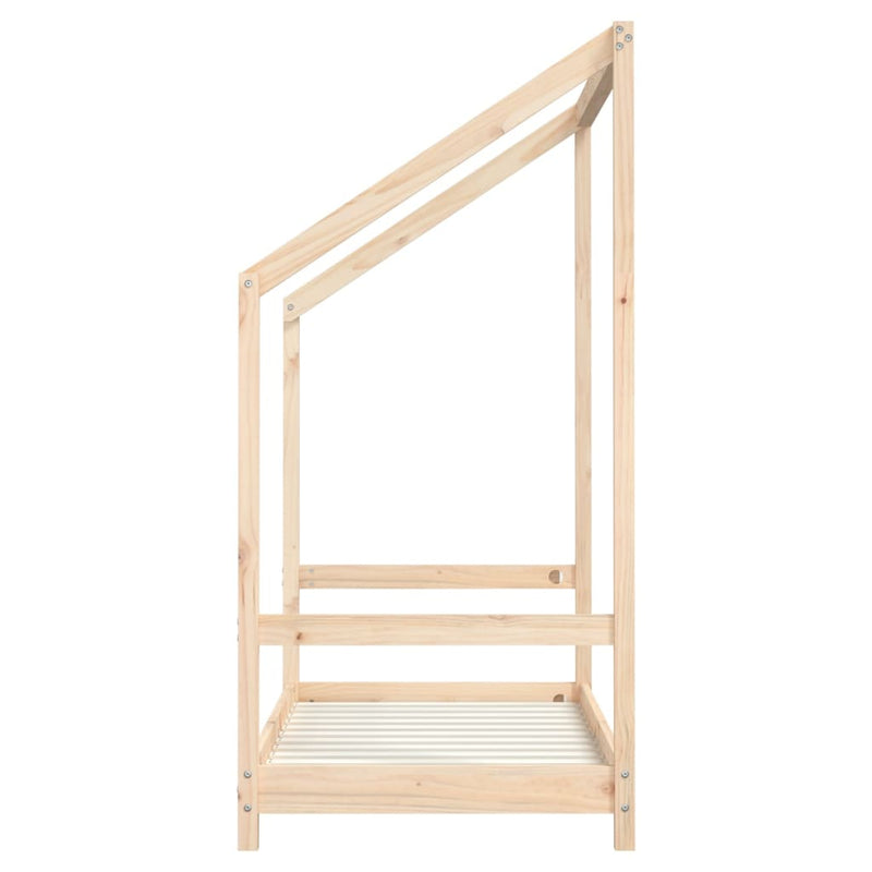 vidaXL tömör fenyőfa gyerekágykeret 70 x 140 cm