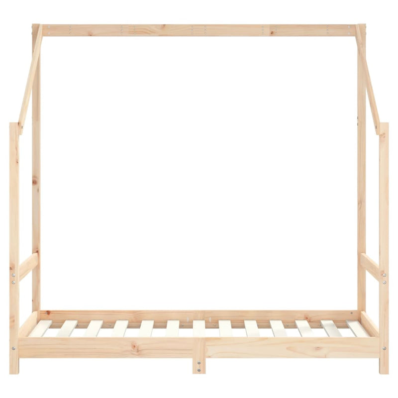 vidaXL tömör fenyőfa gyerekágykeret 80 x 160 cm