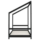 vidaXL fekete tömör fenyőfa gyerekágykeret 90 x 190 cm