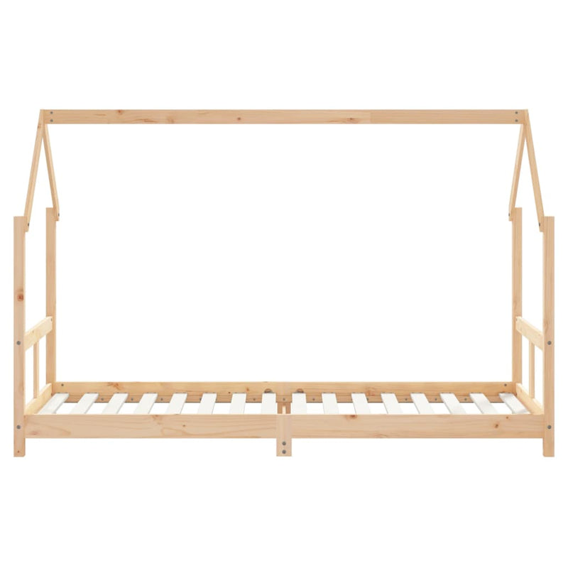 vidaXL tömör fenyőfa gyerekágykeret 80 x 200 cm
