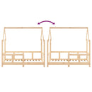 vidaXL tömör fenyőfa gyerekágykeret 70 x 140 cm