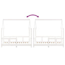 vidaXL fehér tömör fenyőfa gyerekágykeret 70 x 140 cm