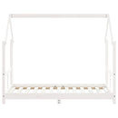 vidaXL fehér tömör fenyőfa gyerekágykeret 80 x 160 cm